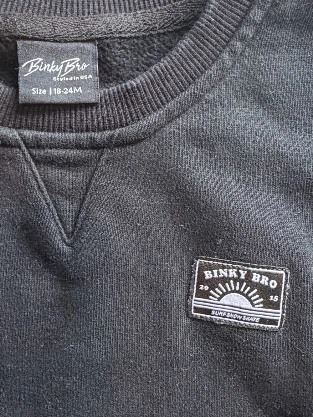 Binky Bro Black Crewneck - Picture 3 of 3